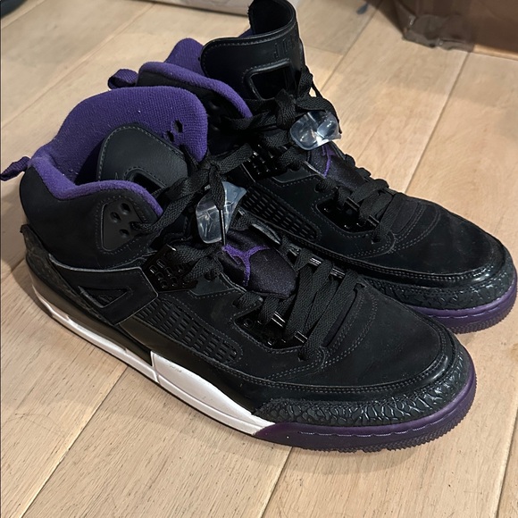 Jordan Spizike Black Court Purple Size 13